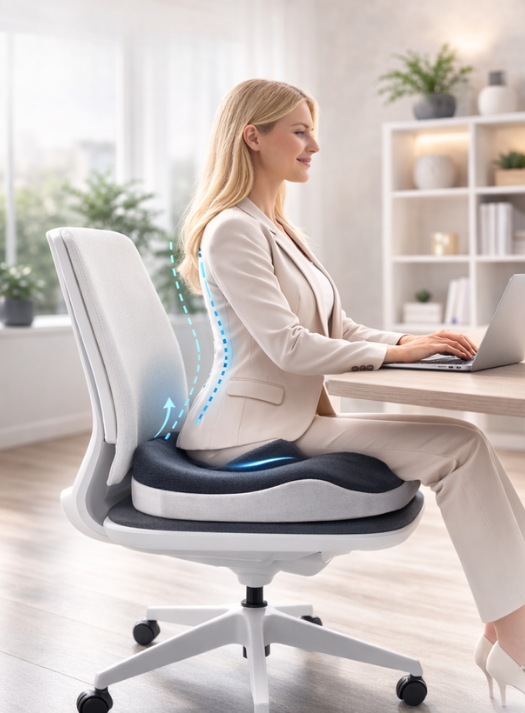 Après : posture plus alignée