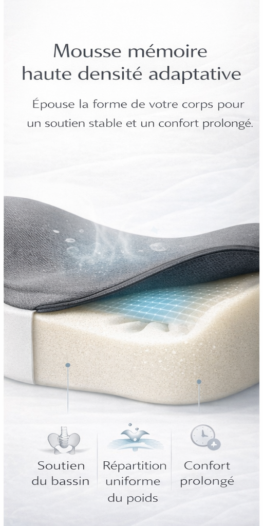 Bénéfice du coussin ergonomique