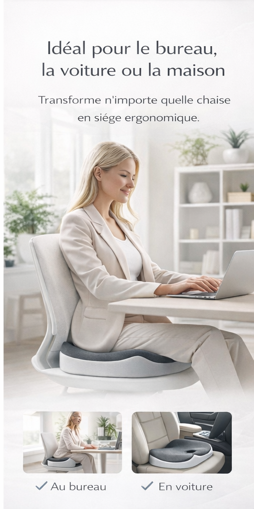 Bénéfice du coussin ergonomique